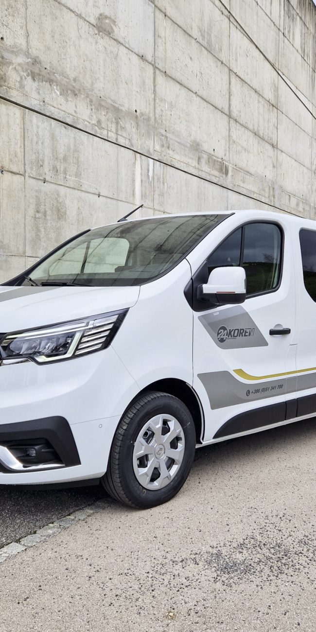 Polepitev dostavnega vozila Renault Trafic za Koren, izvedeno s strani Styxz.