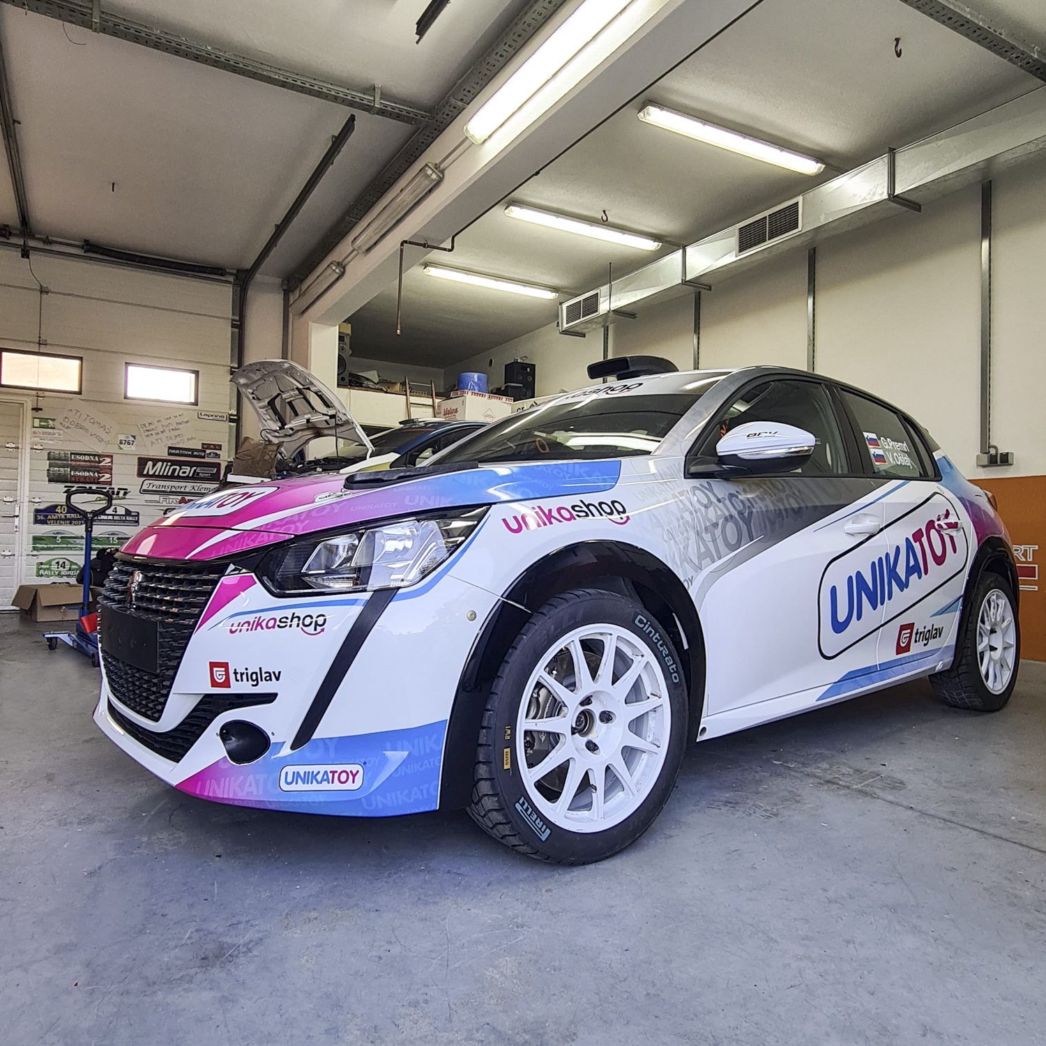 Polepitev dirkalnega vozila Premrl P208, izvedeno s strani Styxz.