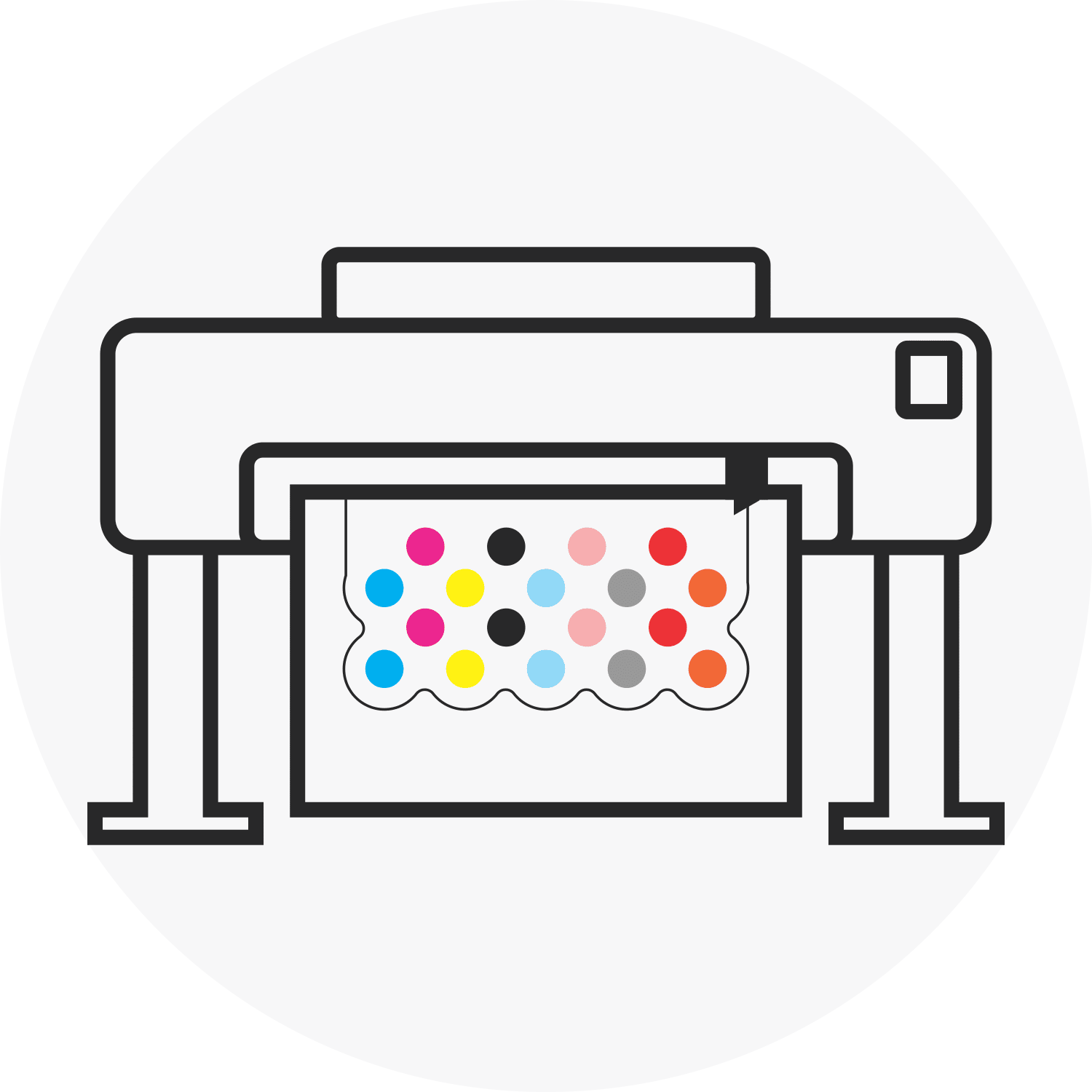 Priprava končnih datotek, tisk na različne folije, sušenje, laminiranje z UV zaščito in izrez grafike za polepitev vozila.